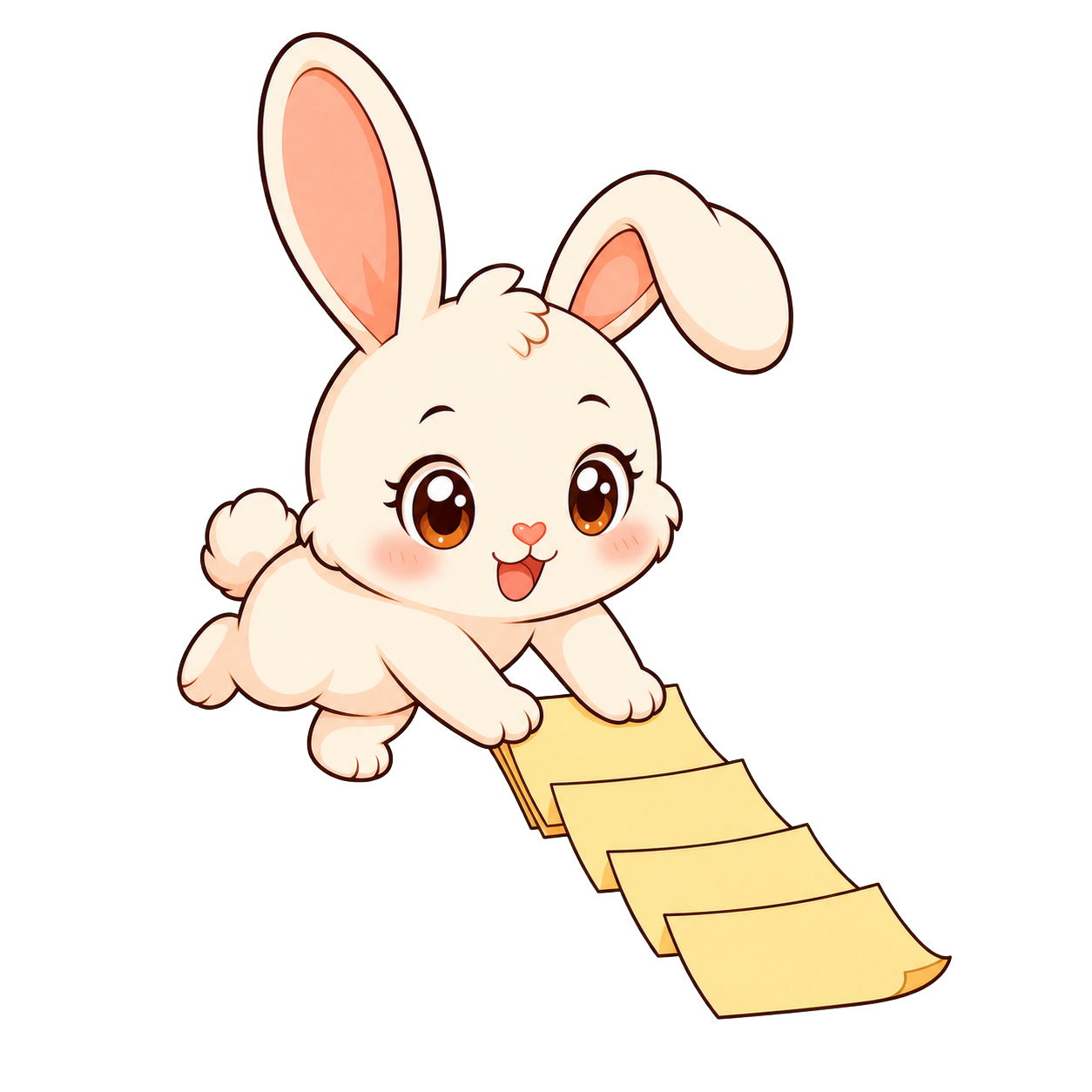 Bunny sliding notes